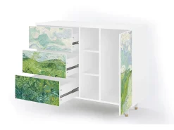 Aparador - 125x98x48 cm - BS2 - Green Wheat Fields, Blanco
