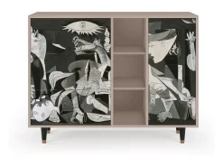 Aparador - 125x98x48 cm - BS2 - Guernica by Picasso, Latte