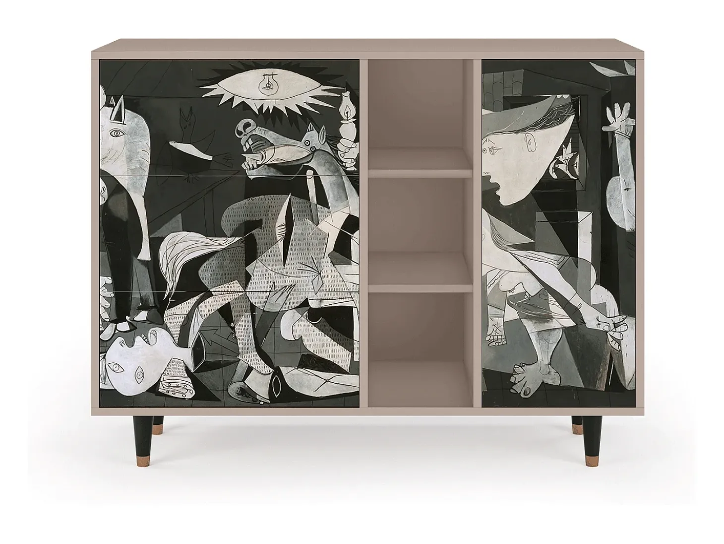Aparador - 125x98x48 cm - BS2 - Guernica by Picasso, Latte