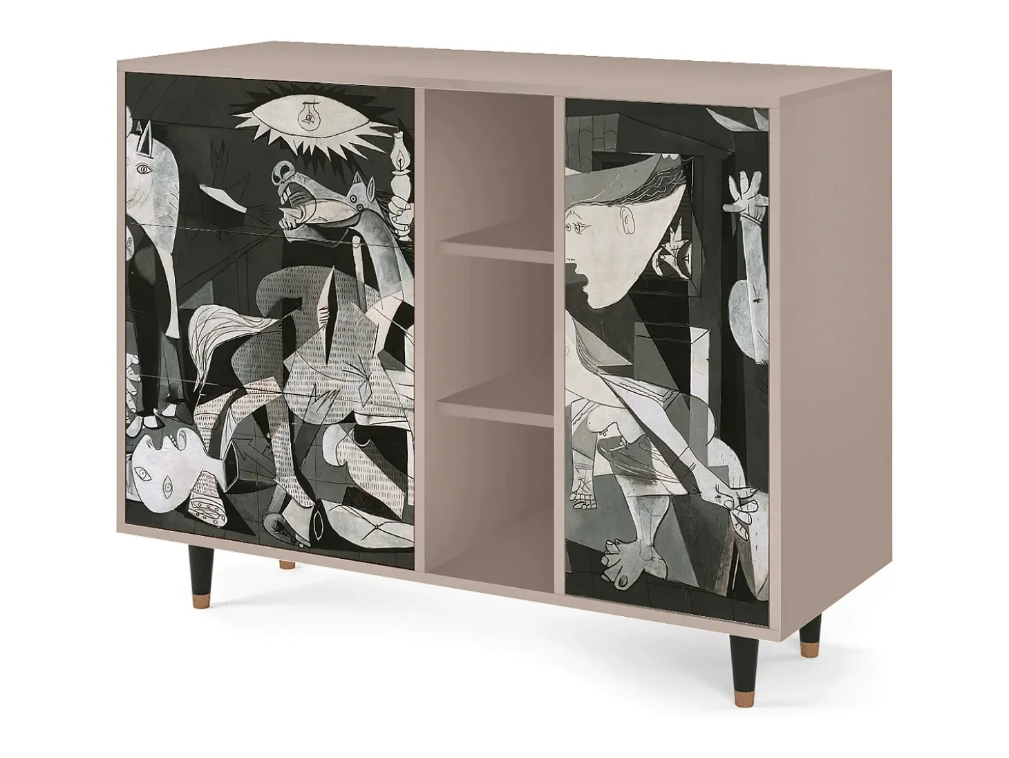 Aparador - 125x98x48 cm - BS2 - Guernica by Picasso, Latte