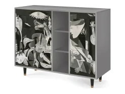 Aparador - 125x98x48 cm - BS2 - Guernica by Picasso, Gris
