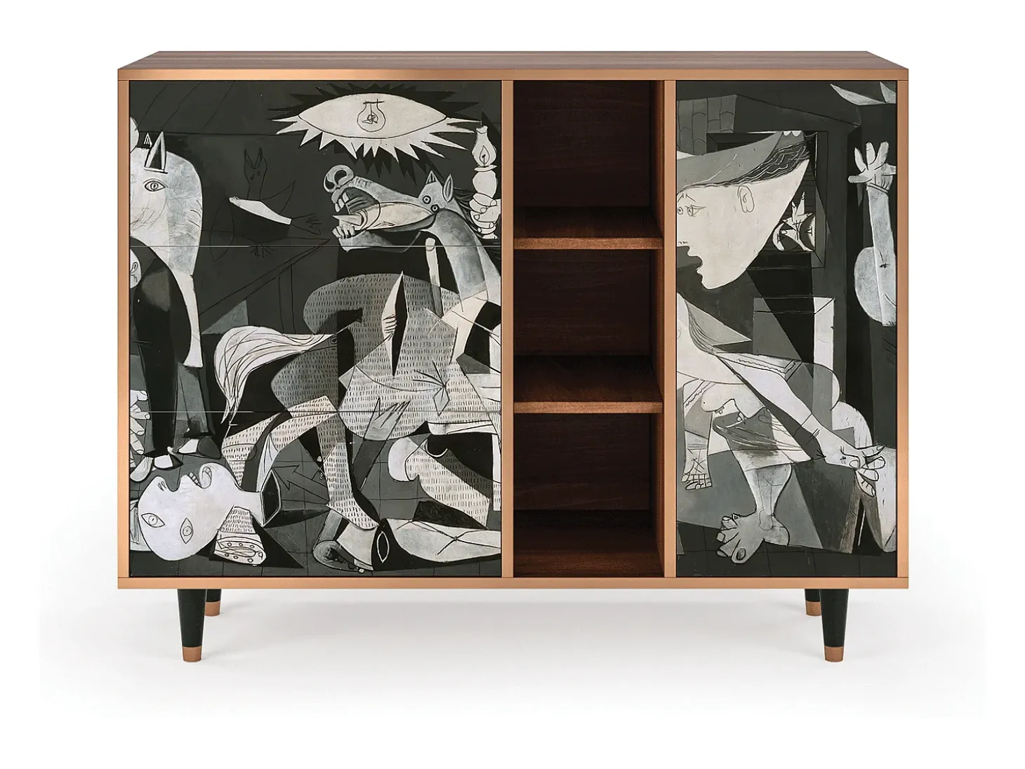 Aparador - 125x98x48 cm - BS2 - Guernica by Picasso, Nogal