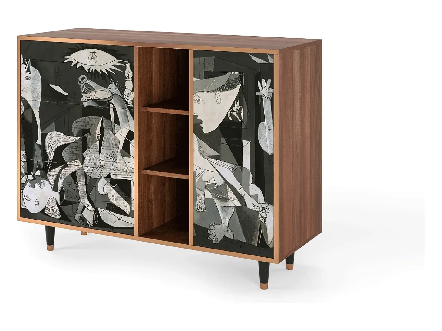 Aparador - 125x98x48 cm - BS2 - Guernica by Picasso, Nogal