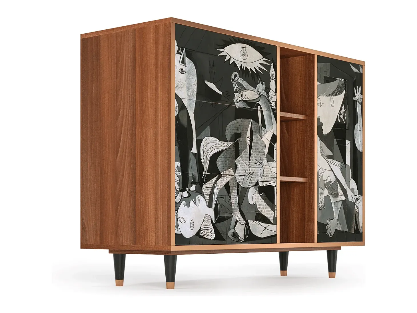 Aparador - 125x98x48 cm - BS2 - Guernica by Picasso, Nogal