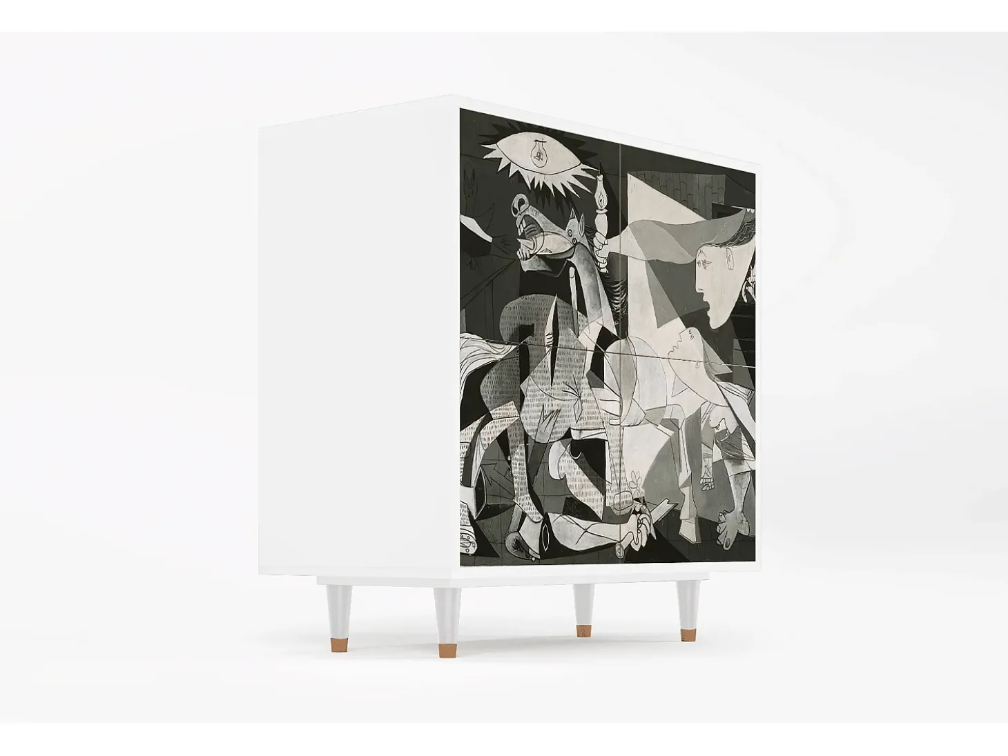 Aparador - 94x96x48 cm - BS3 - Guernica by Picasso, Blanco