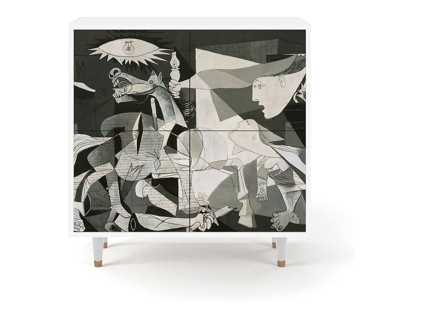 Aparador - 94x96x48 cm - BS3 - Guernica by Picasso, Blanco