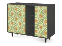 Aparador - 125x98x48 cm - BS2 - Hindu Daisy, Antracita
