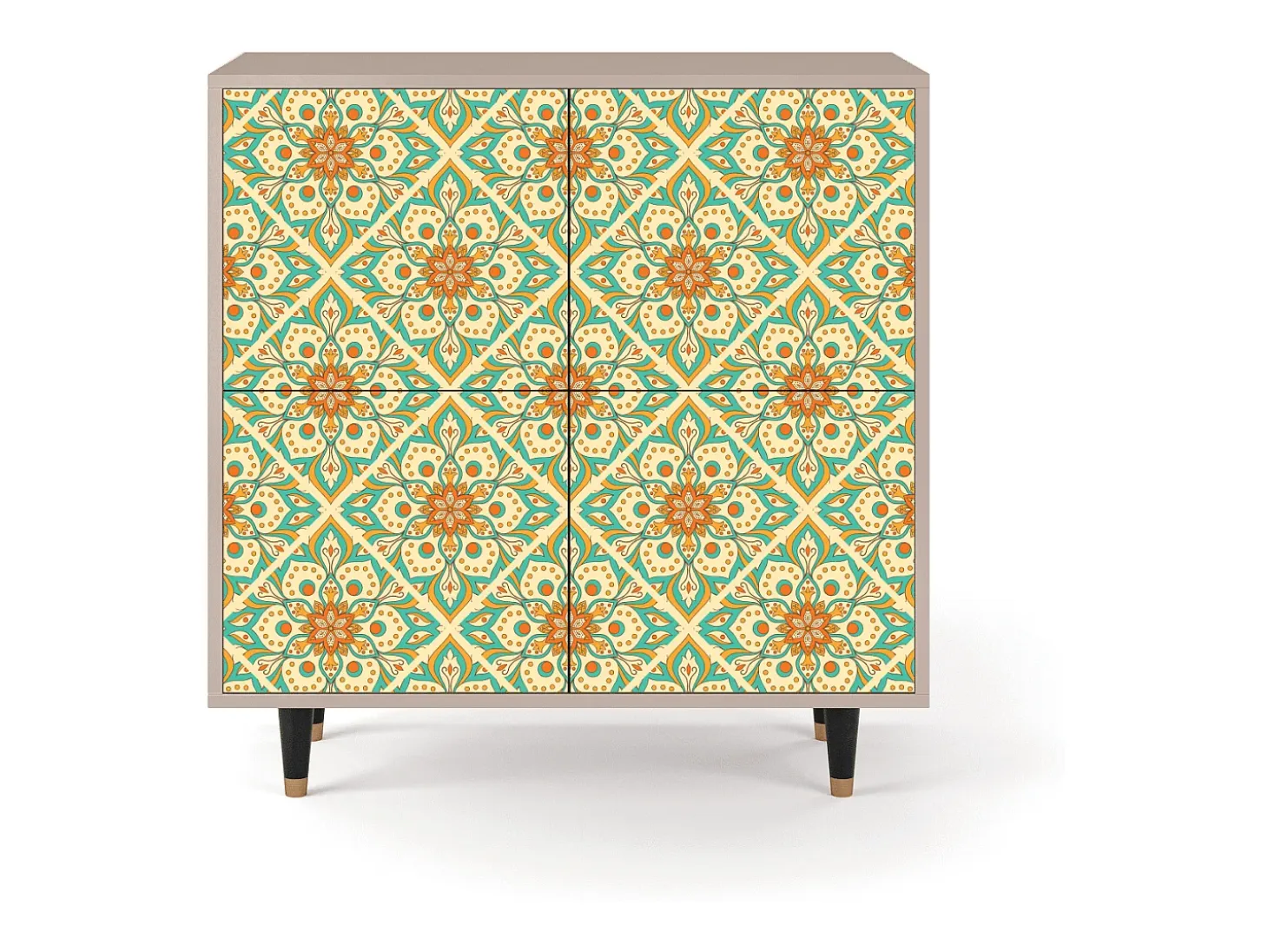 Aparador - 94x96x48 cm - BS3 - Hindu Daisy, Latte