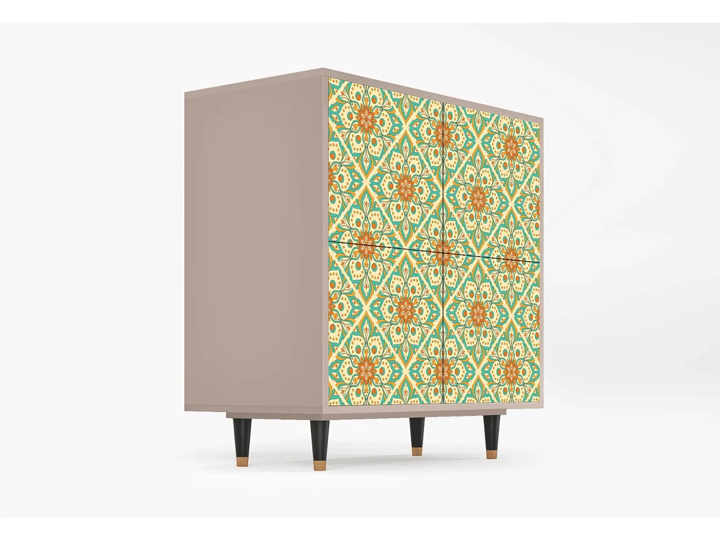Aparador - 94x96x48 cm - BS3 - Hindu Daisy, Latte
