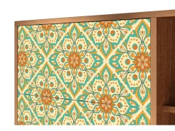 Aparador - 125x98x48 cm - BS2 - Hindu Daisy, Nogal