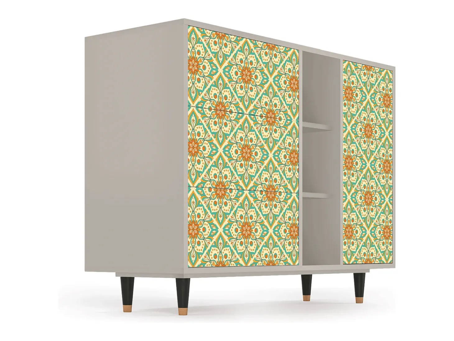 Aparador - 125x98x48 cm - BS2 - Hindu Daisy, Arena