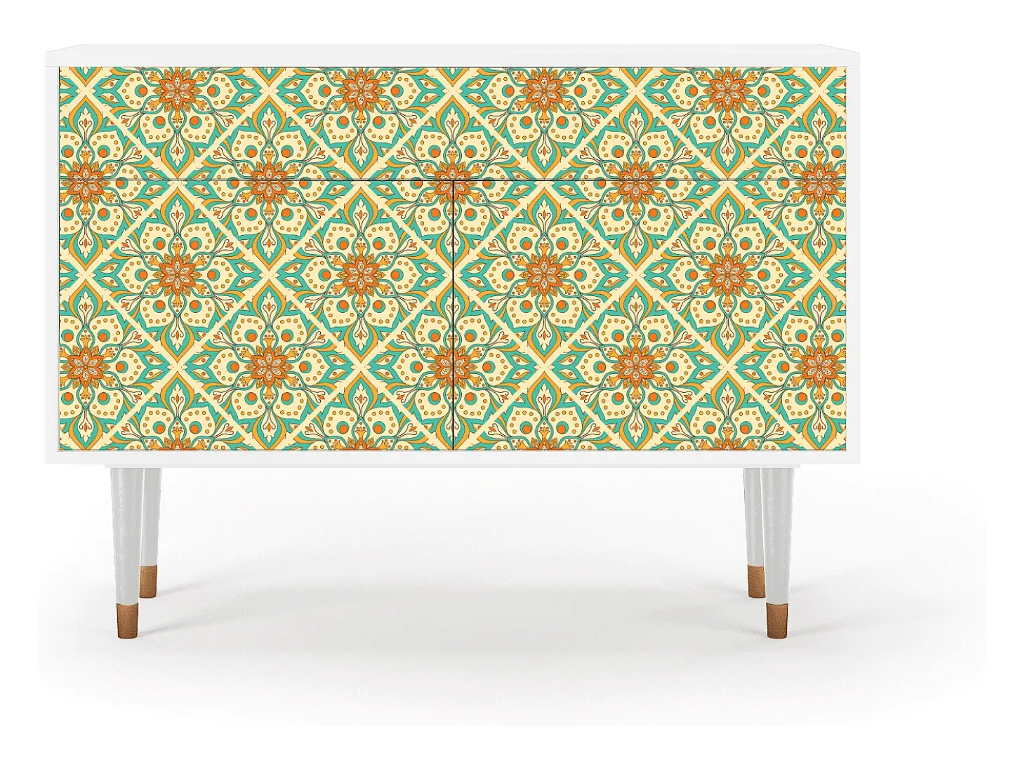 Aparador - 115x85x48 cm - BS4 - Hindu Daisy, Blanco