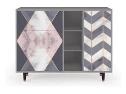 Aparador - 125x98x48 cm - BS2 - Ideal Harmony, Gris