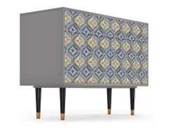 Aparador - 115x85x48 cm - BS4 - Illusory Pattern, Gris