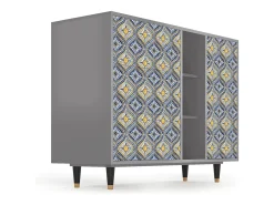 Aparador - 125x98x48 cm - BS2 - Illusory Pattern, Gris
