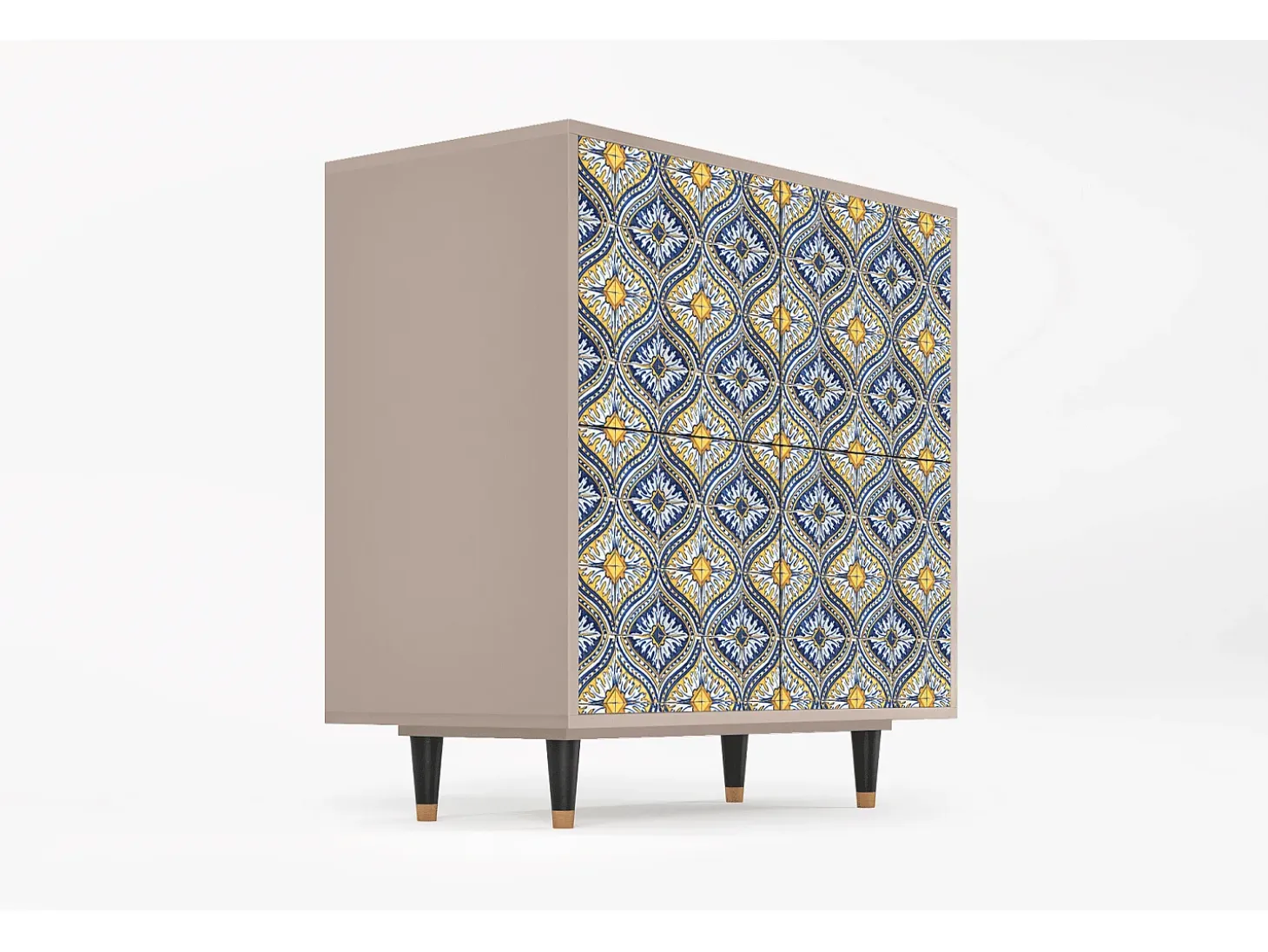 Aparador - 94x96x48 cm - BS3 - Illusory Pattern, Latte