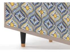 Aparador - 94x96x48 cm - BS3 - Illusory Pattern, Latte