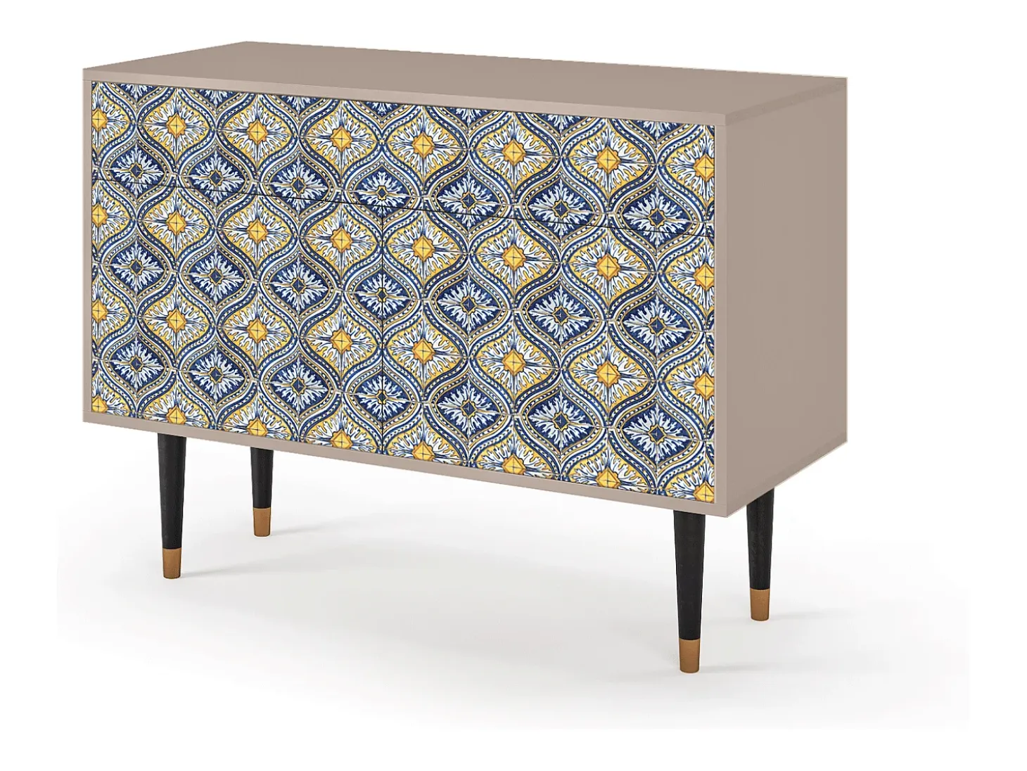 Aparador - 115x85x48 cm - BS4 - Illusory Pattern, Latte