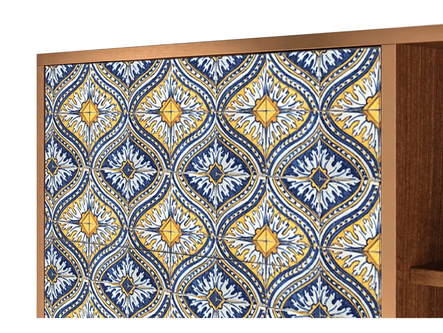 Aparador - 125x98x48 cm - BS2 - Illusory Pattern, Nogal
