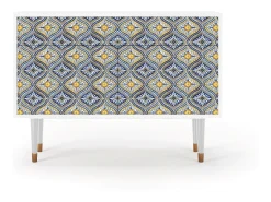 Aparador - 115x85x48 cm - BS4 - Illusory Pattern, Blanco
