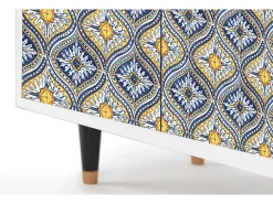 Aparador - 94x96x48 cm - BS3 - Illusory Pattern, Blanco