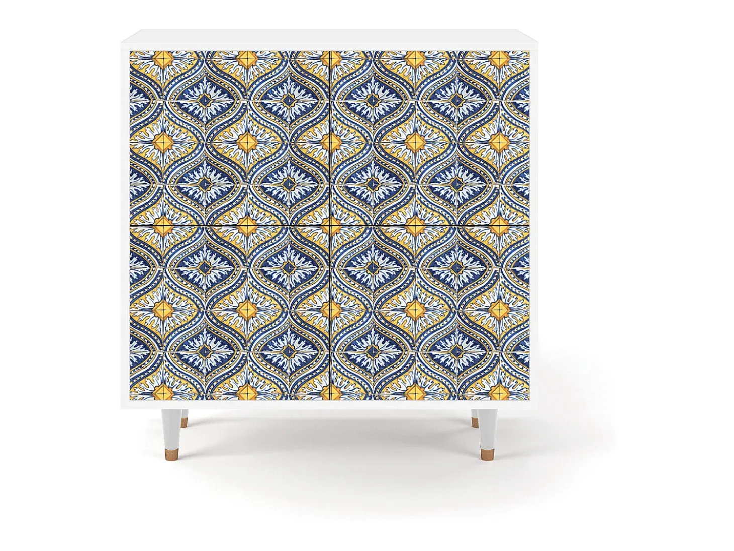 Aparador - 94x96x48 cm - BS3 - Illusory Pattern, Blanco