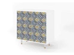 Aparador - 94x96x48 cm - BS3 - Illusory Pattern, Blanco