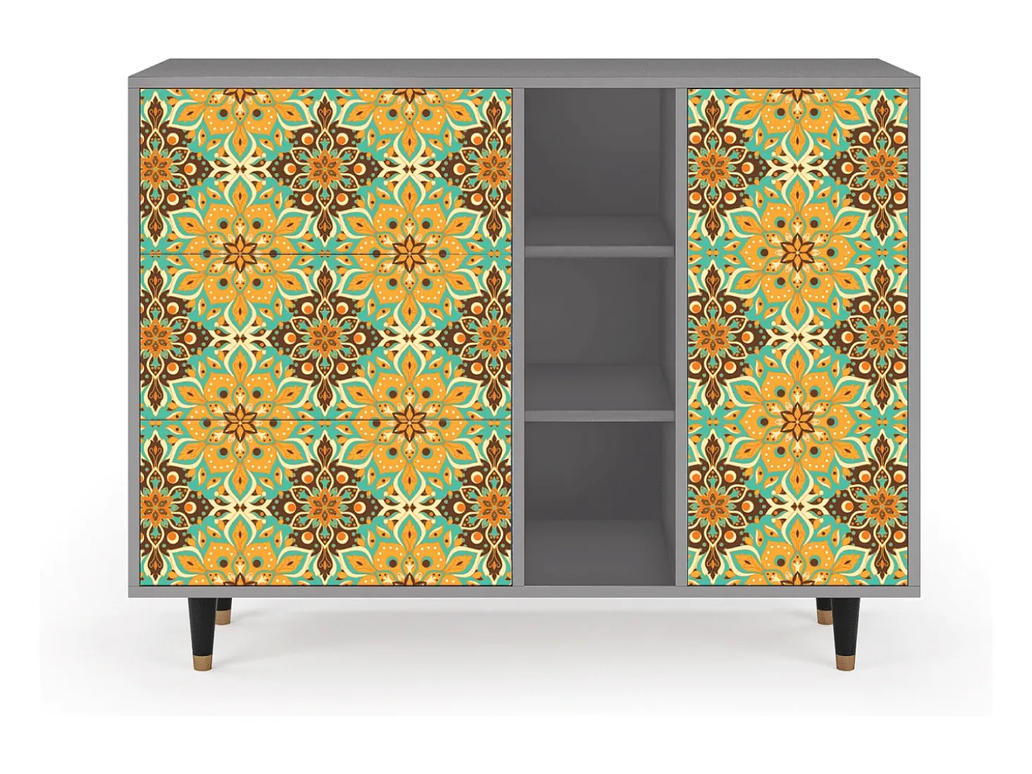 Aparador - 125x98x48 cm - BS2 - Indian Spices, Gris