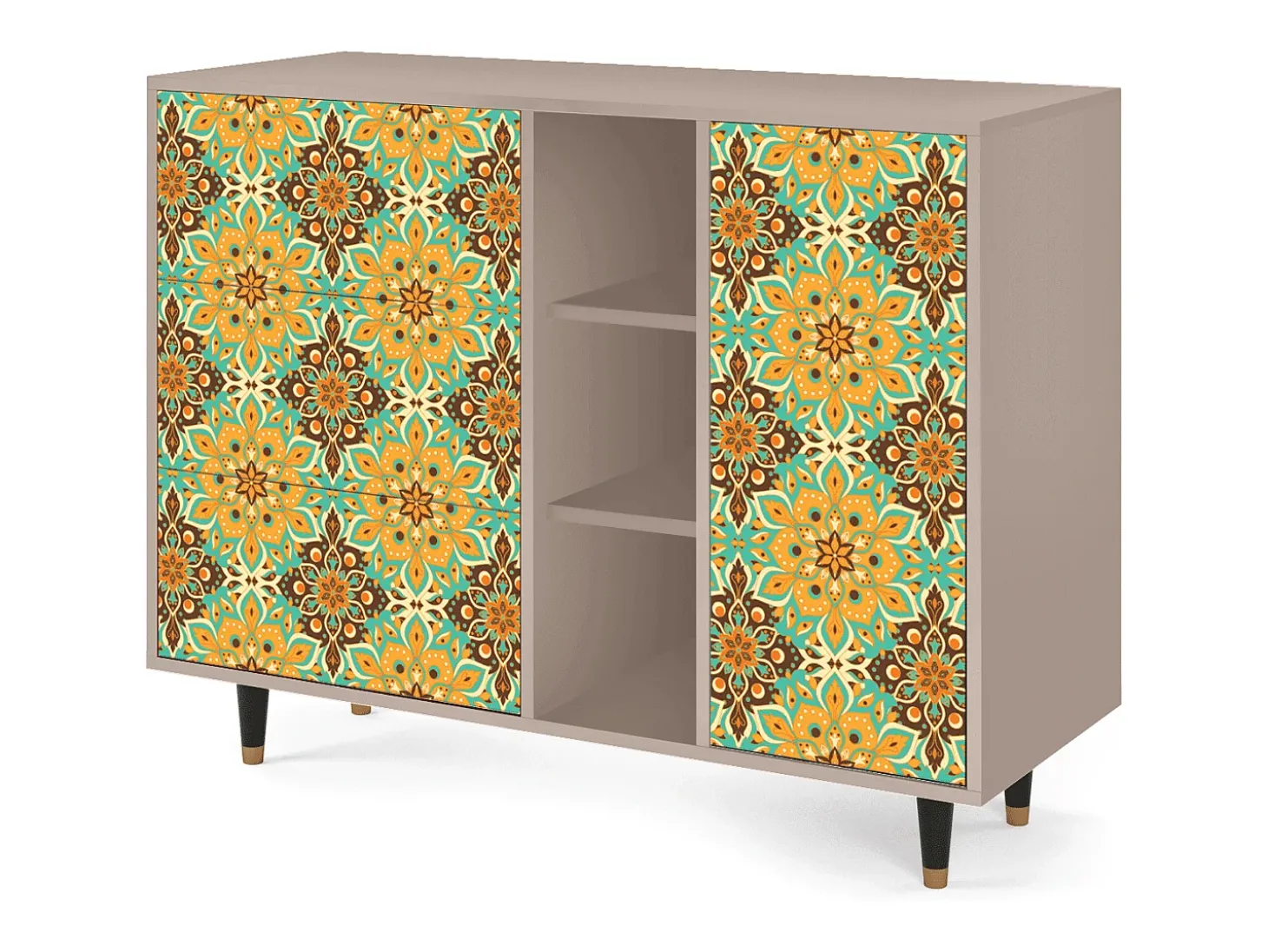 Aparador - 125x98x48 cm - BS2 - Indian Spices, Latte