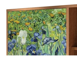 Aparador - 125x98x48 cm - BS2 - Irises , Nogal