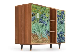Aparador - 125x98x48 cm - BS2 - Irises , Nogal