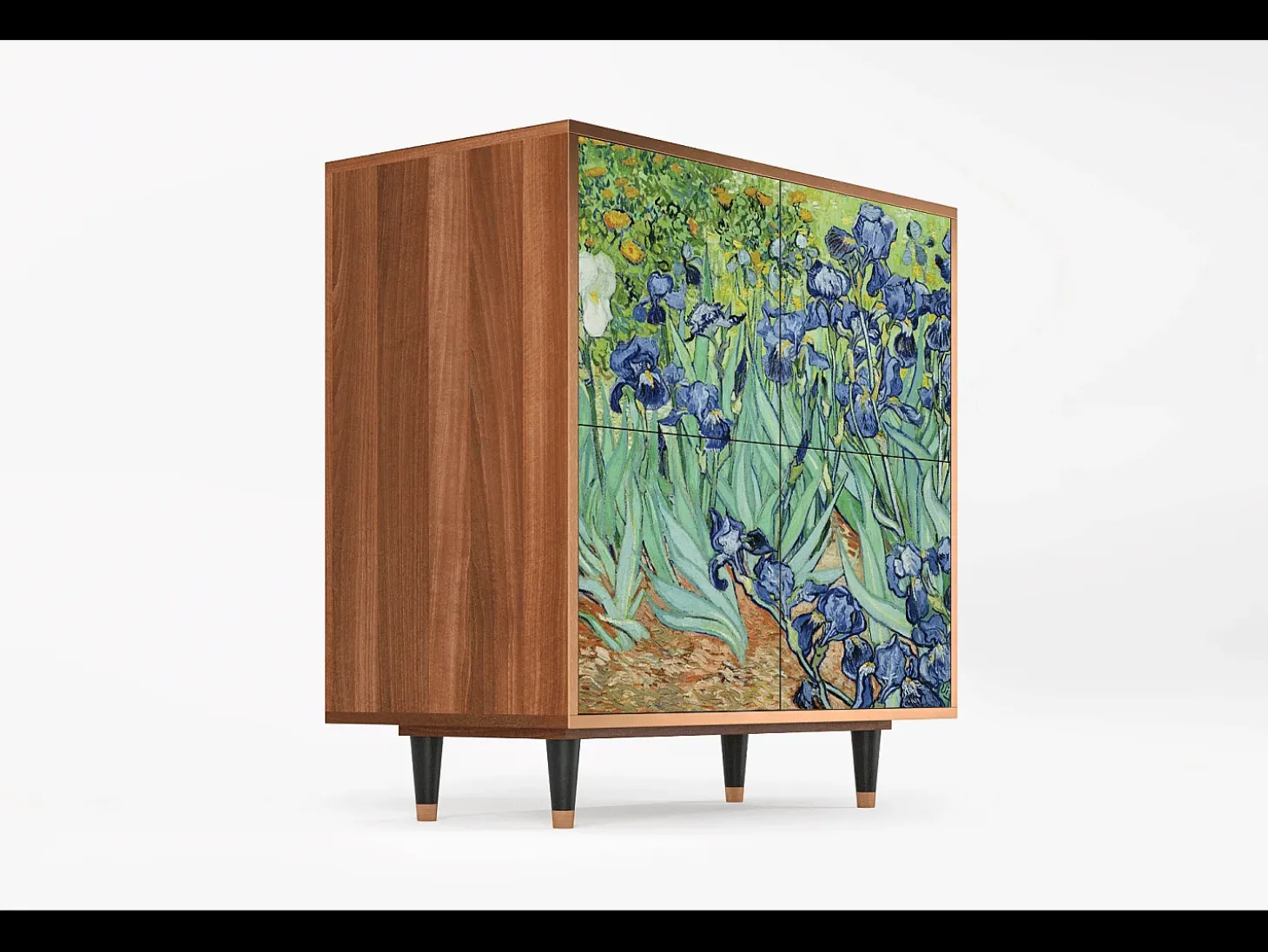 Aparador - 94x96x48 cm - BS3 - Irises , Nogal