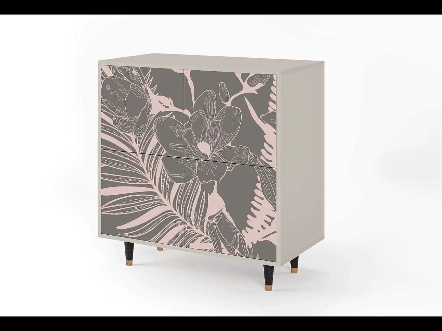 Aparador - 94x96x48 cm - BS3 - Issabelline Flower, Arena