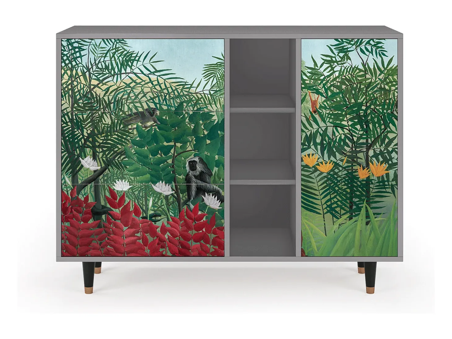 Aparador - 125x98x48 cm - BS2 - Jungles in Paris, Gris