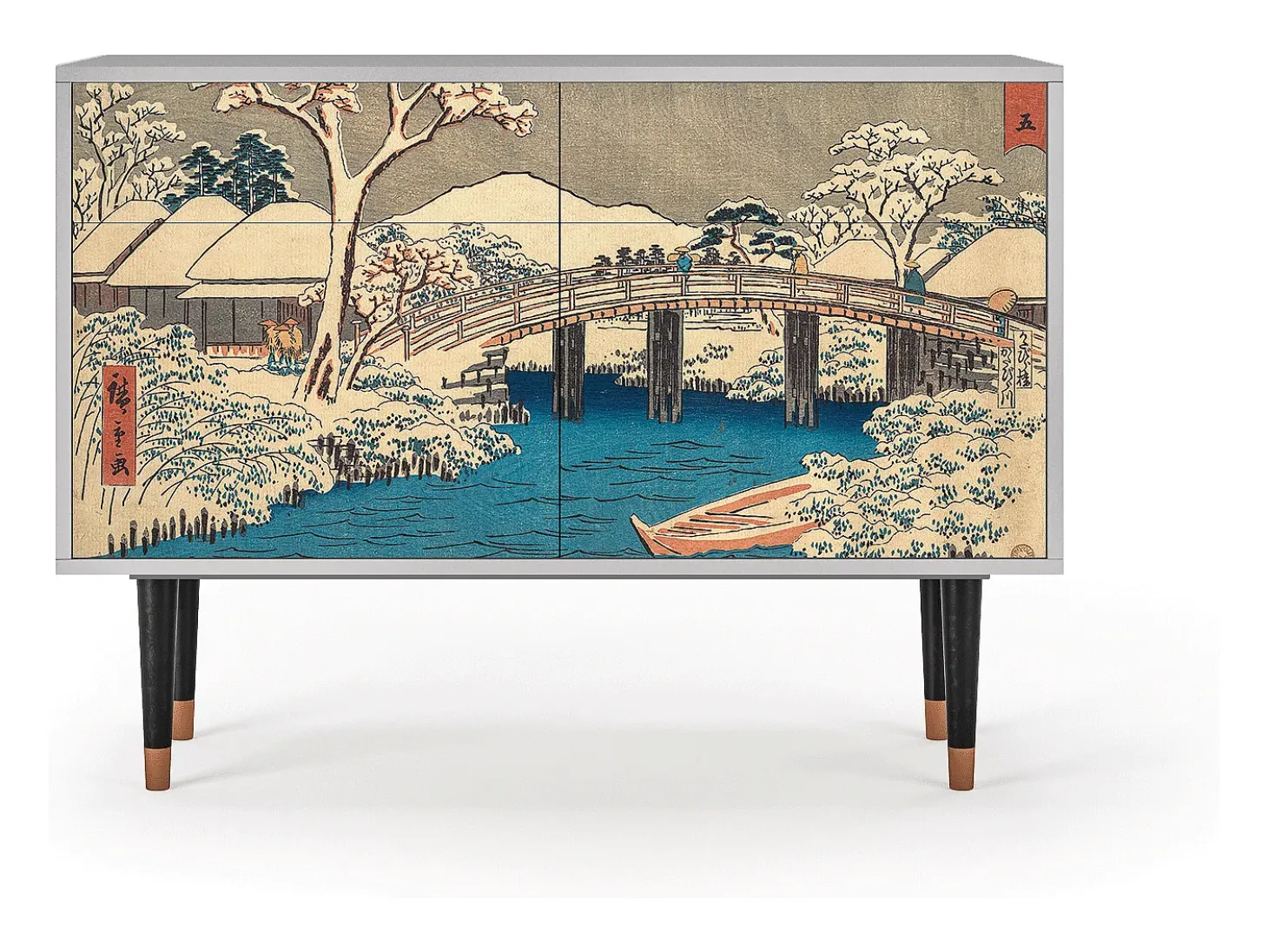 Aparador - 115x85x48 cm - BS4 - Katabira River, Gris