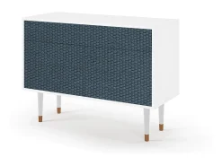 Aparador - 115x85x48 cm - BS4 - Knitted Pattern, Blanco
