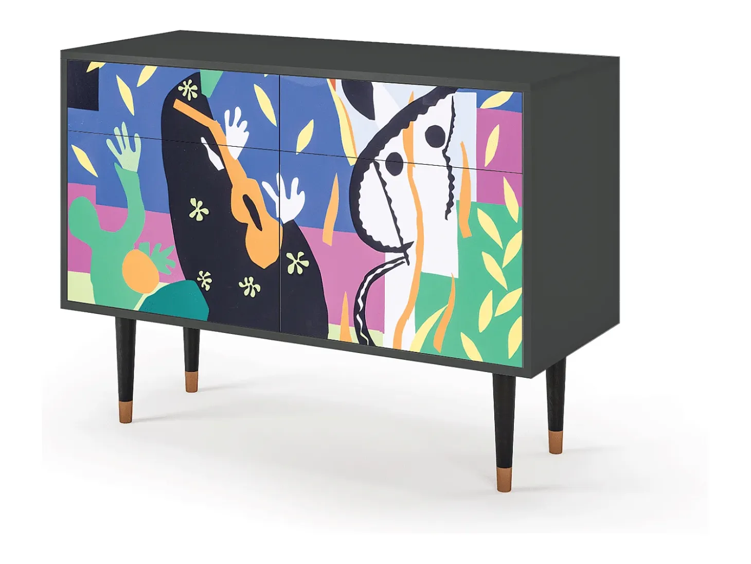 Aparador - 115x85x48 cm - BS4 - La Tristesse du Roi, Antracita
