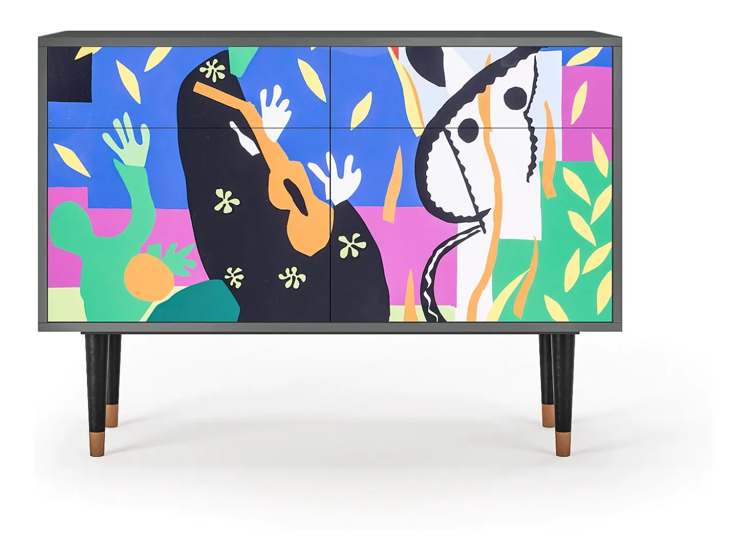Aparador - 115x85x48 cm - BS4 - La Tristesse du Roi, Antracita