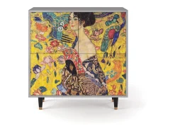 Aparador - 94x96x48 cm - BS3 - Lady with Fan by Klimt, Gris