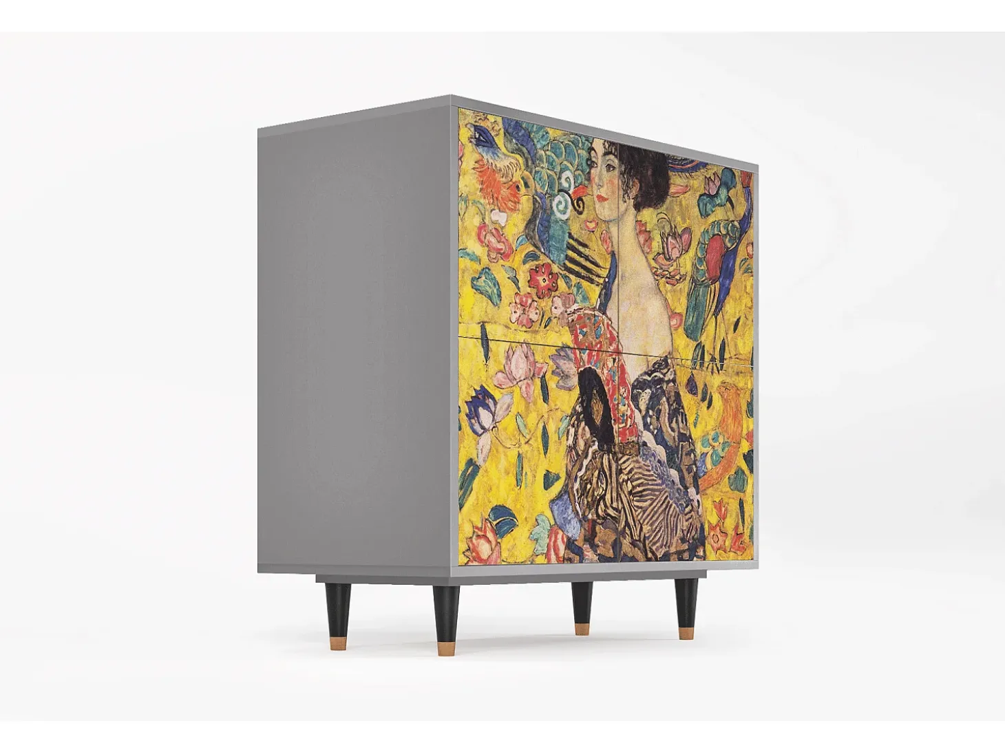 Aparador - 94x96x48 cm - BS3 - Lady with Fan by Klimt, Gris