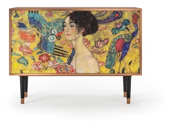 Aparador - 115x85x48 cm - BS4 - Lady with Fan by Klimt, Nogal