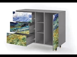 Aparador - 125x98x48 cm - BS2 - Landscape, Gris