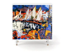 Aparador - 94x96x48 cm - BS3 - Le Séchage des voiles , Blanco
