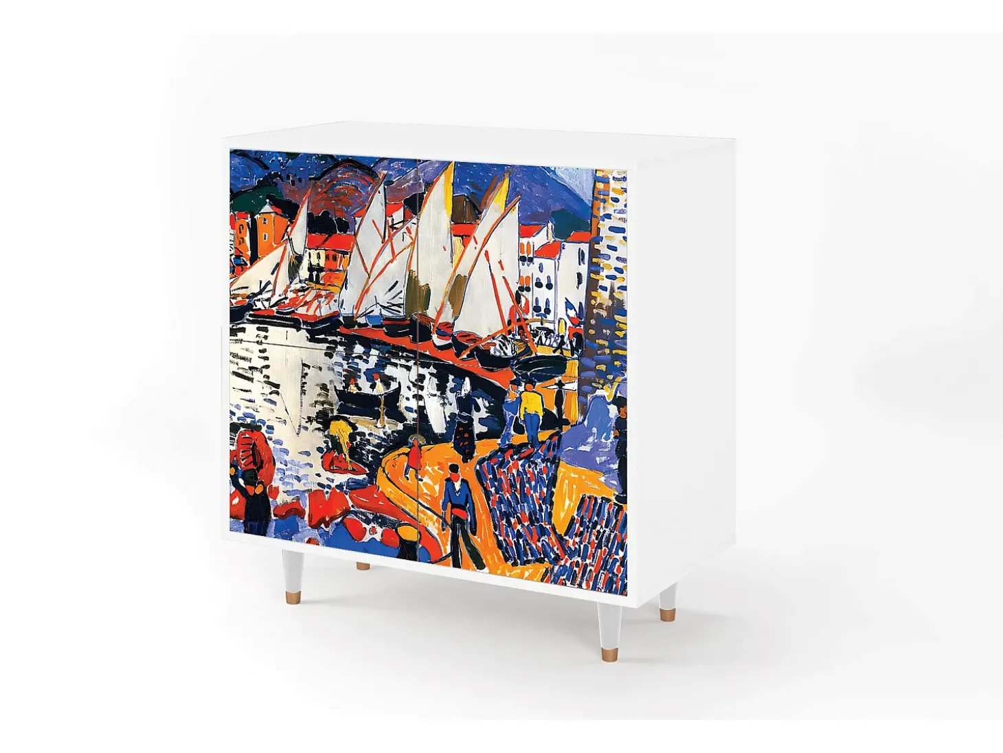 Aparador - 94x96x48 cm - BS3 - Le Séchage des voiles , Blanco