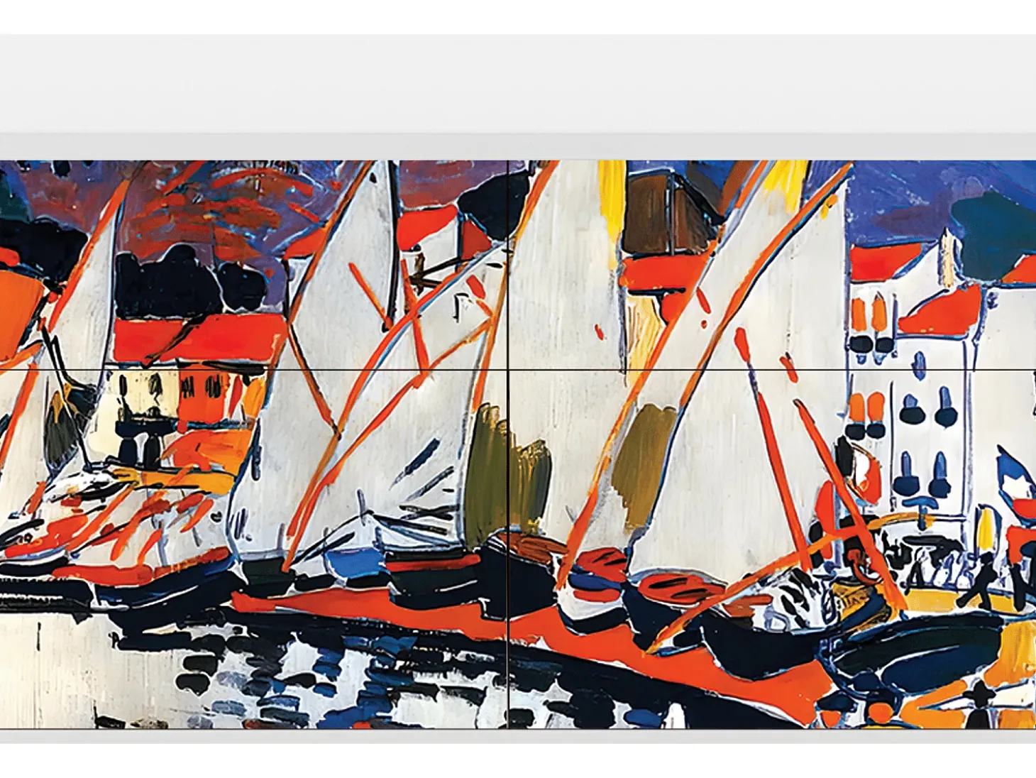 Aparador - 115x85x48 cm - BS4 - Le Séchage des voiles , Blanco
