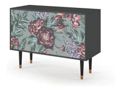 Aparador - 115x85x48 cm - BS4 - Light Peonies, Antracita