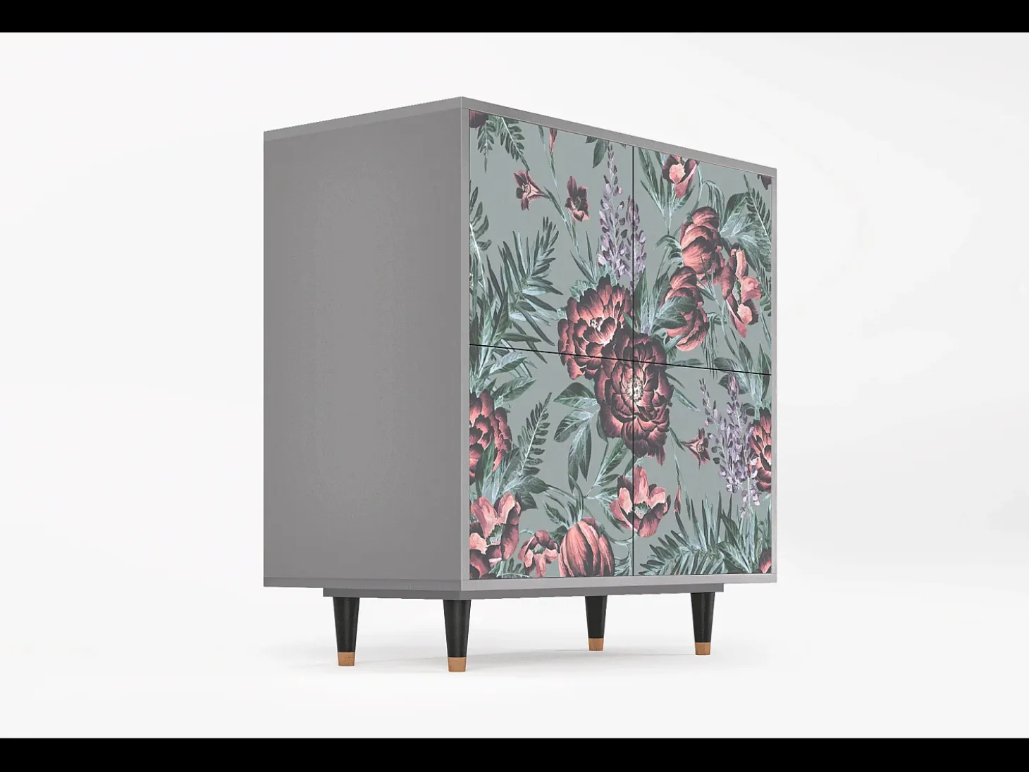 Aparador - 94x96x48 cm - BS3 - Light Peonies, Gris