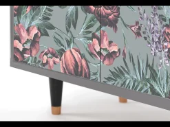 Aparador - 94x96x48 cm - BS3 - Light Peonies, Gris