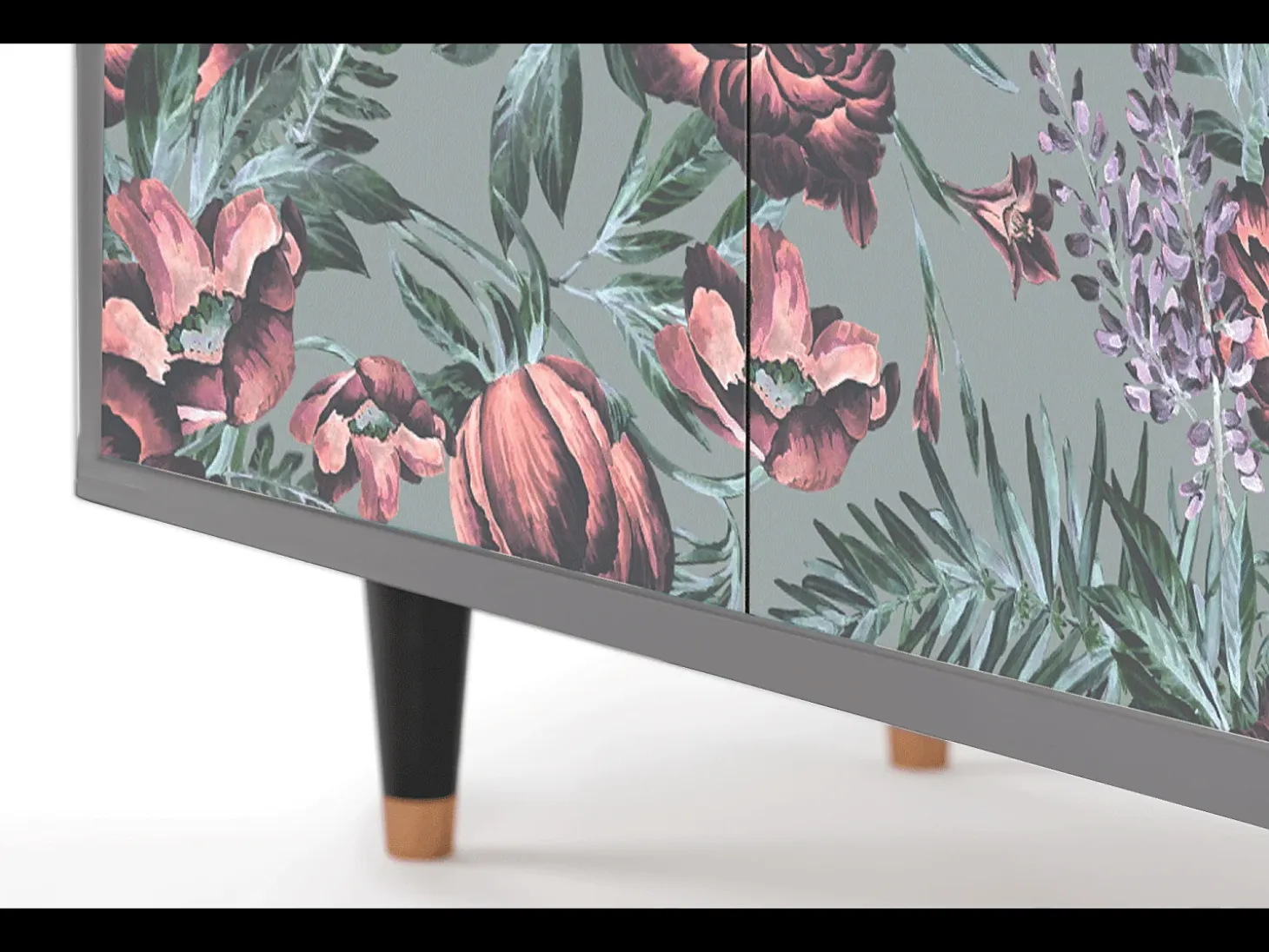 Aparador - 94x96x48 cm - BS3 - Light Peonies, Gris