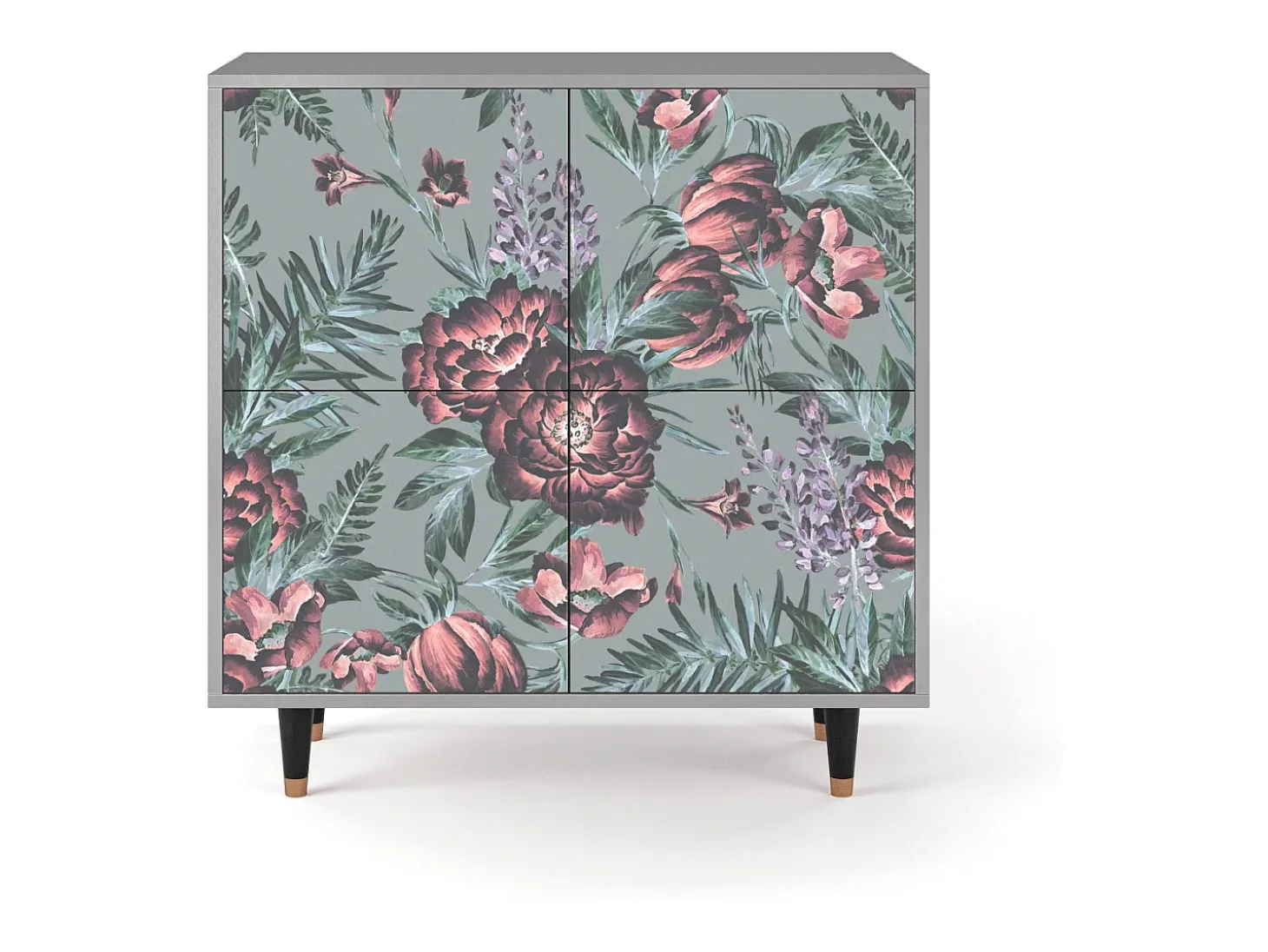 Aparador - 94x96x48 cm - BS3 - Light Peonies, Gris